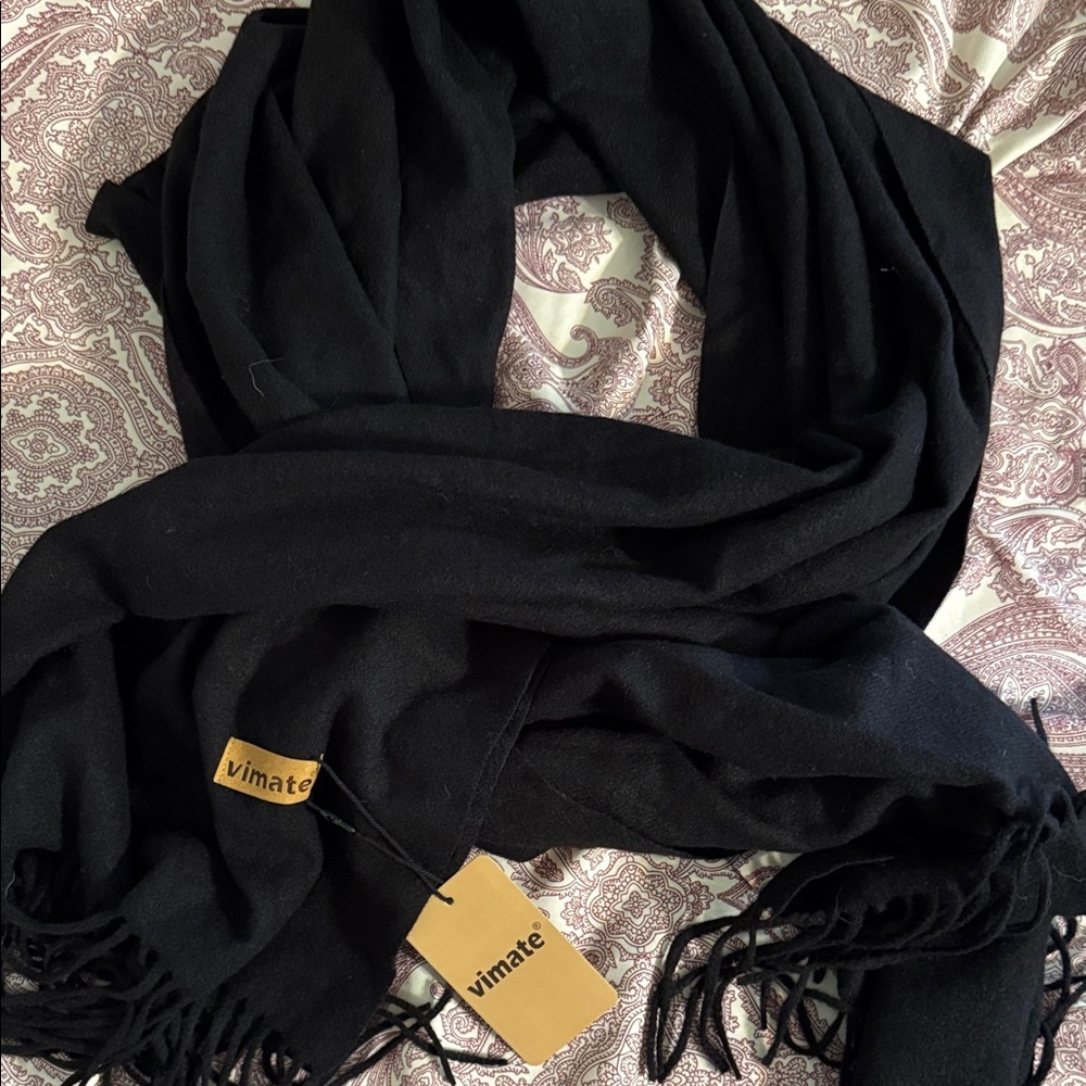 Vimate Classic Black Women's Scarf​